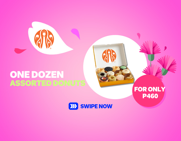 ONE DOZEN ASSORTED DONUTS