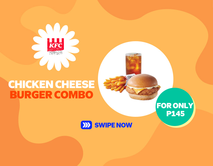 KFC  | Get this Chicken Cheese Burger Combo for only P145