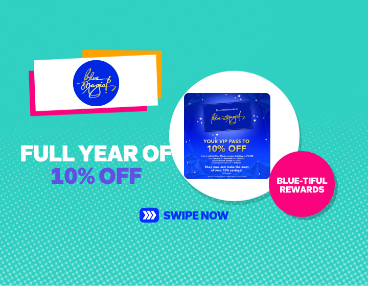 Full Year of 10% OFF on Blue Magic