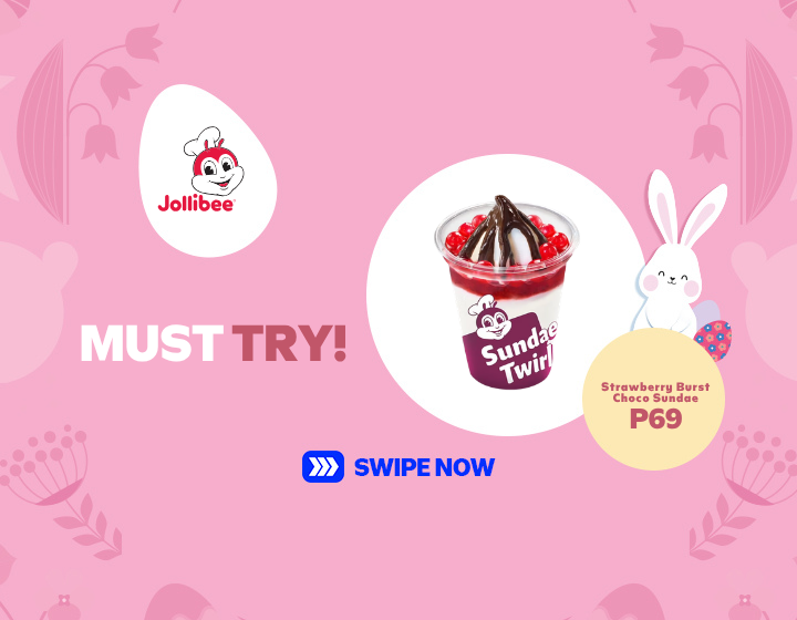 Try the new Jollibee Strawberry Burst Choco Sundae for only P69