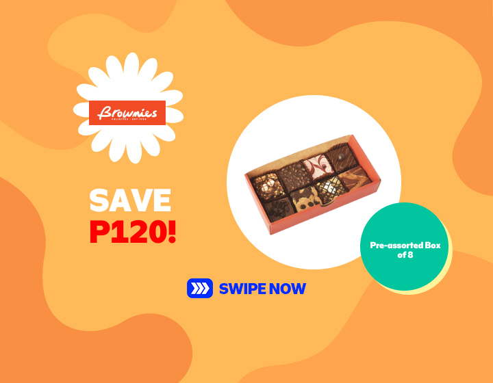 Get Brownies Unlimited Pre-assorted Box of 8 and SAVE P120!