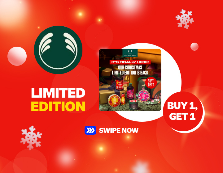 Buy 1, Get 1 on The Body Shop