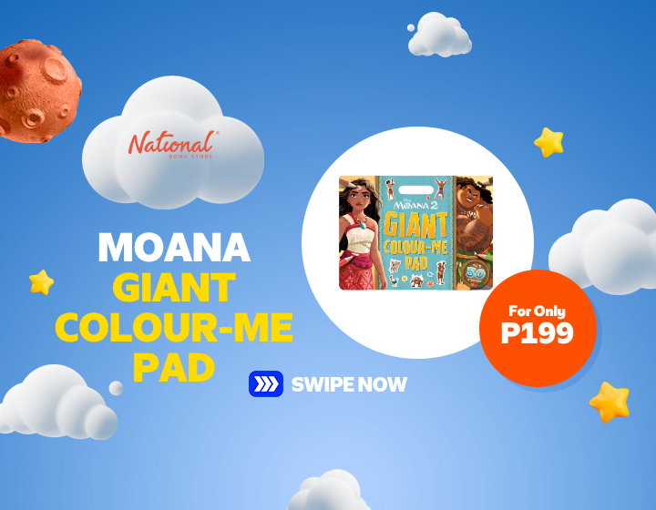 NATIONAL BOOK STORE MOANA GIANT COLOUR-ME PAD