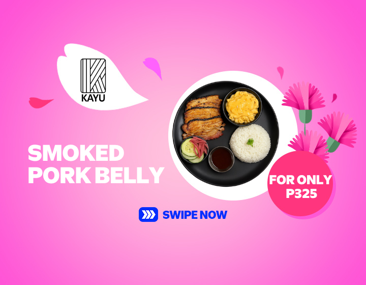SMOKED PORK BELLY AT KAYU FOR ONLY P325!