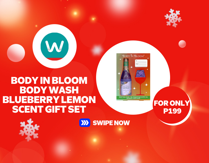 BODY IN BLOOM Body Wash Blueberry Lemon Scent Gift Set