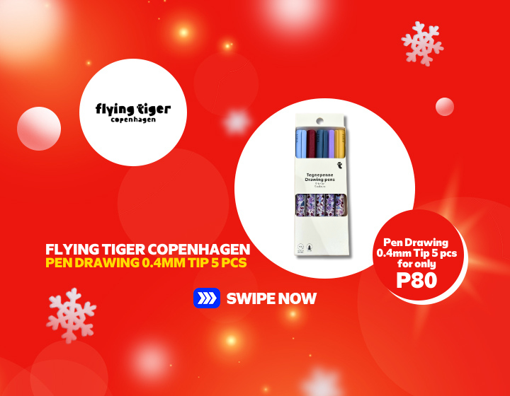 FLYING TIGER COPENHAGEN PEN DRAWING 0.4MM TIP 5 PCS FOR ONLY P80!