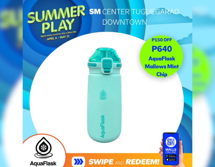 AquaFlask Mallows Mint Chip for only  ₱640. ₱150 OFF! 