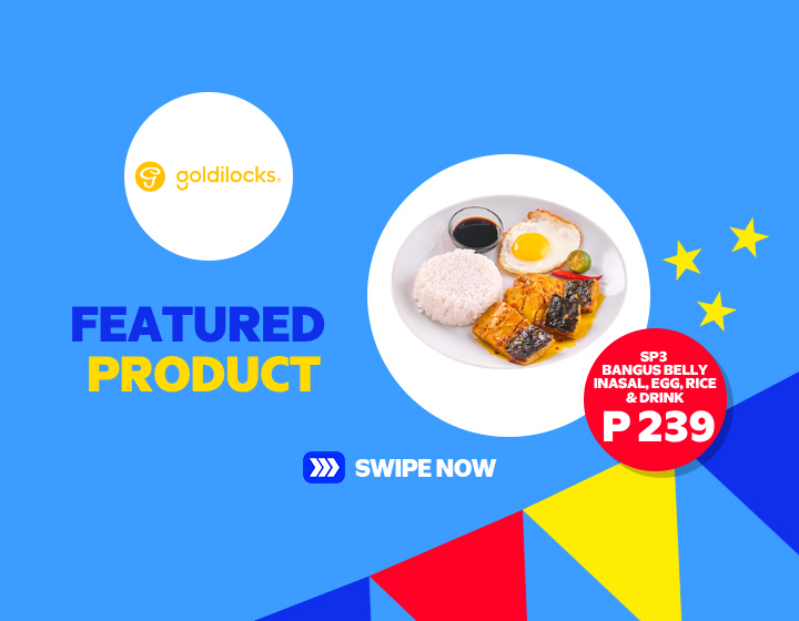 FEATURED PRODUCT on GOLDILOCKS SP3  BANGUS BELLY INASAL, EGG, RICE & DRINK  