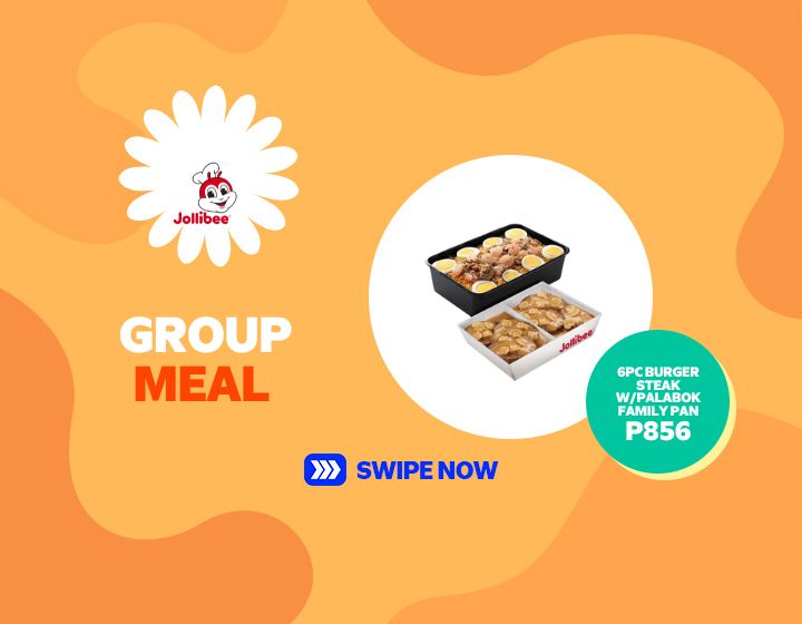 6PC Burger Steak with Palabok Family Pan