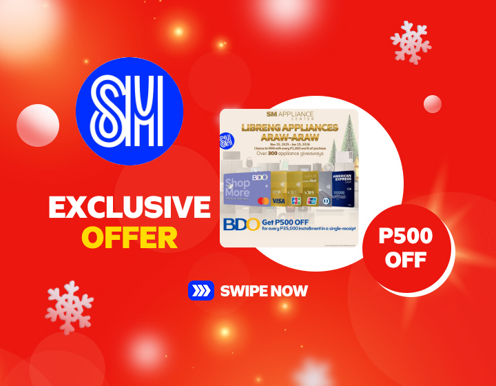 P500 OFF on SM Appliance
