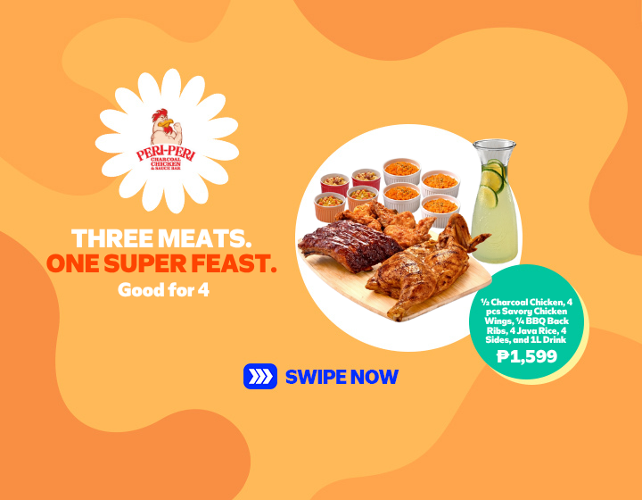 THREE MEATS. ONE SUPER FEAST. (Good for 4)