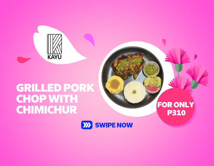 GRILLED PORK CHOP AT KAYU FOR ONLY P310!