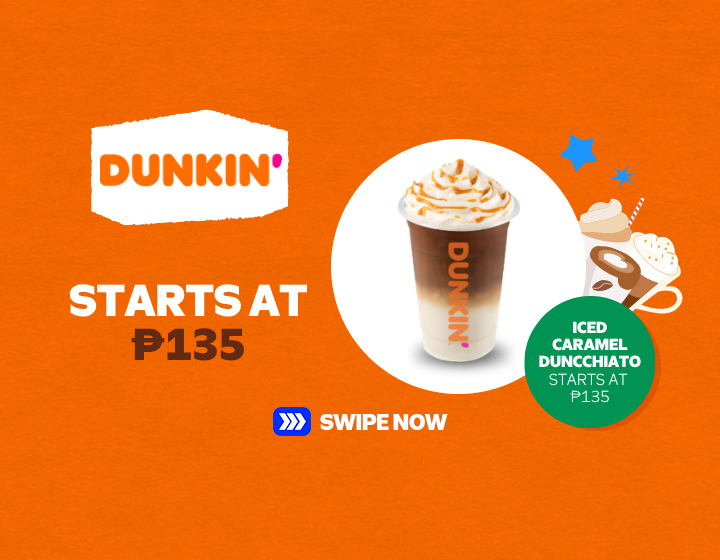 ICED CARAMEL DUNCCHIATO STARTS AT 135