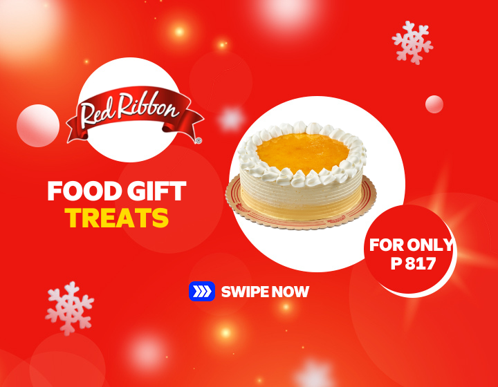 RED RIBBON MANGO BLOSSOM CAKE 