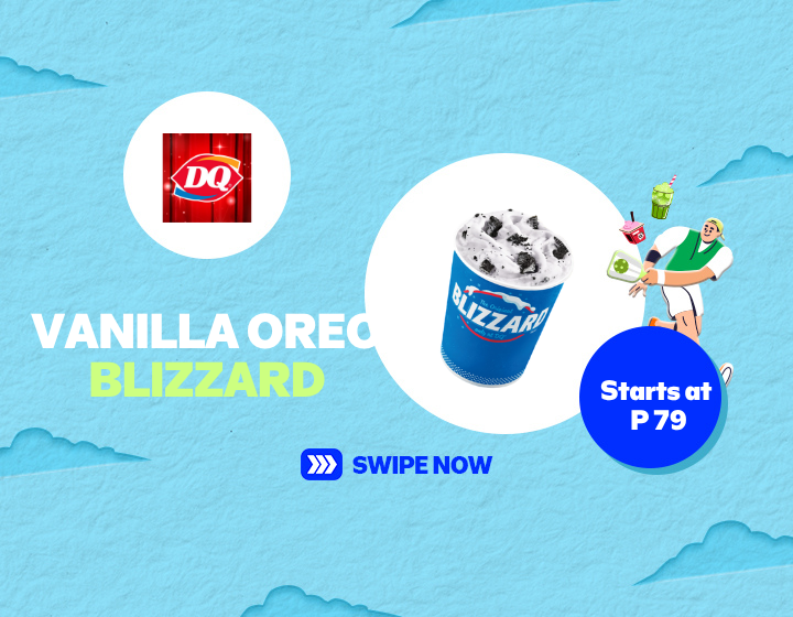 Dairy Queen Vanilla Oreo Blizzard starts at P 79