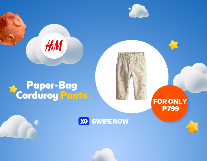 H&M Paper-Bag Corduroy Pants