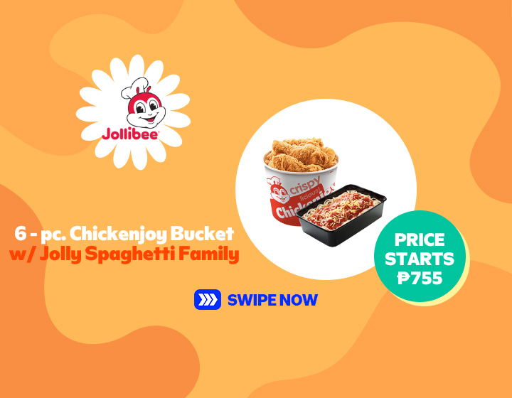 HOT! 6 - pc. Chickenjoy Bucket w/ Jolly Spaghetti Family