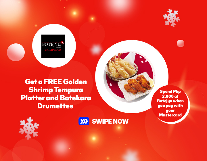 Spend Php 2,000 at Botejyu when you pay with your Mastercard