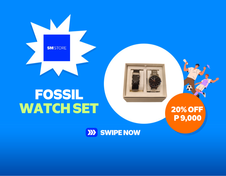 SM STORE FOSSIL WATCH SET AT 20% OFF NOW ONLY 9,000