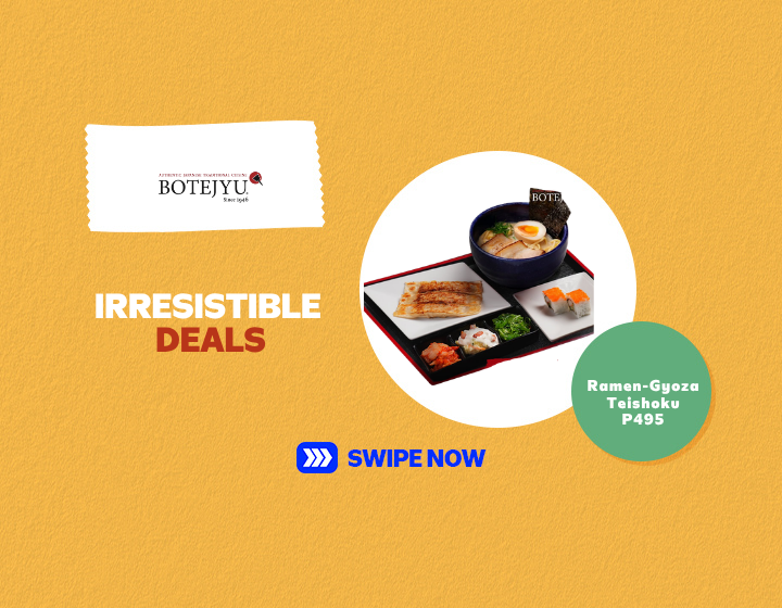 Enjoy Botejyu Ramen-Gyoza Teishoku for only P495