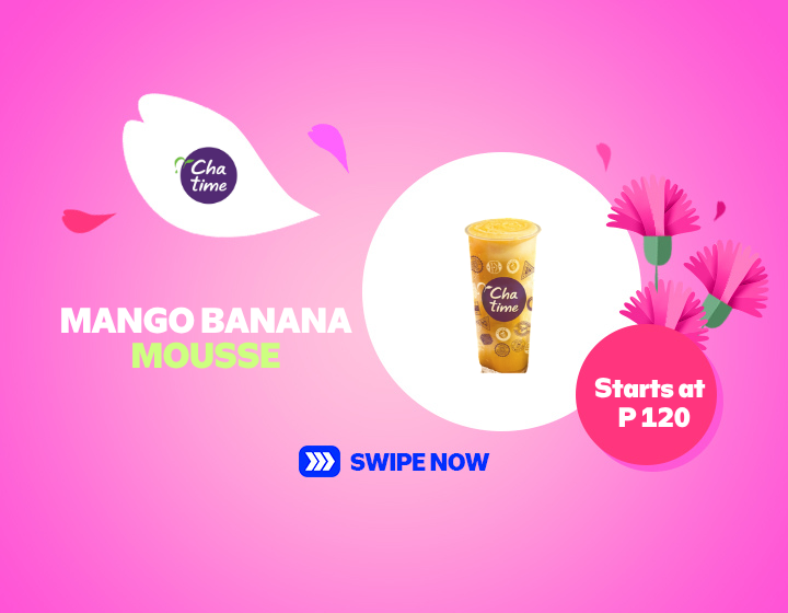 Chatime mango banana mousse starts at P 120