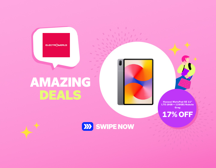 Get 17% OFFHuawei MatePad SE 11" LTE (8GB + 128GB) Nebula Gray!