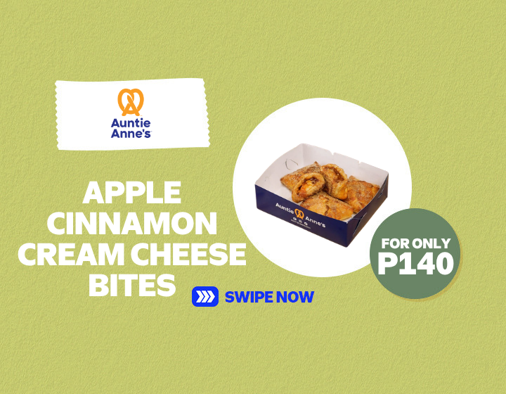 Auntie Anne's Apple Cinnamon Cream Cheese Bites at P140