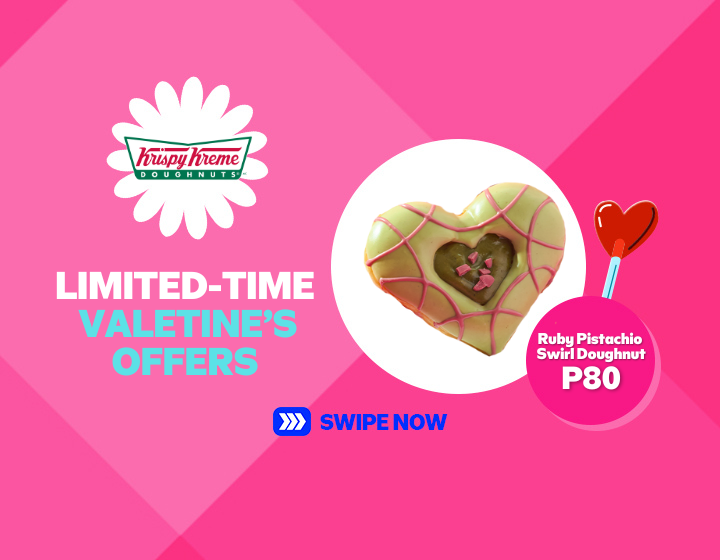 Krispy Kreme Ruby Pistachio Swirl Doughnut