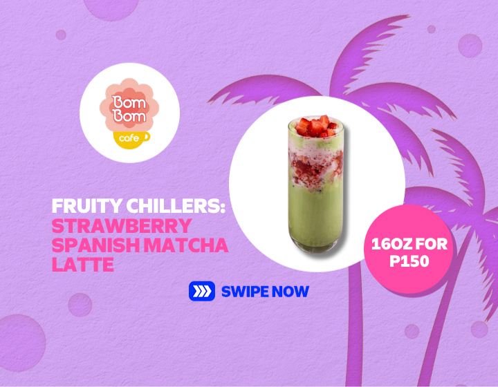 FRUITY CHILLERS: STRAWBERRY  SPANISH MATCHA LATTE