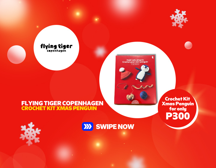 FLYING TIGER COPENHAGEN CROCHET KIT XMAS PENGUIN FOR ONLY P300!