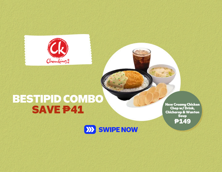 New Creamy Chicken Chop w/ Drink, Chicharap & Wanton Soup ₱149