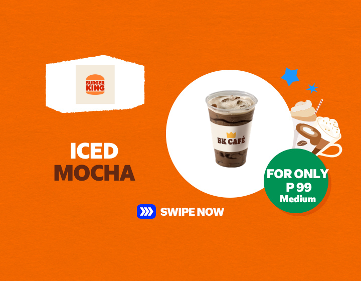 BURGER KING iced mocha for only P 99 medium