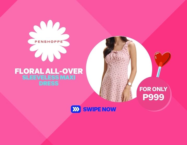 Penshoppe Floral All-Over Print Sleeveless Mini Dress