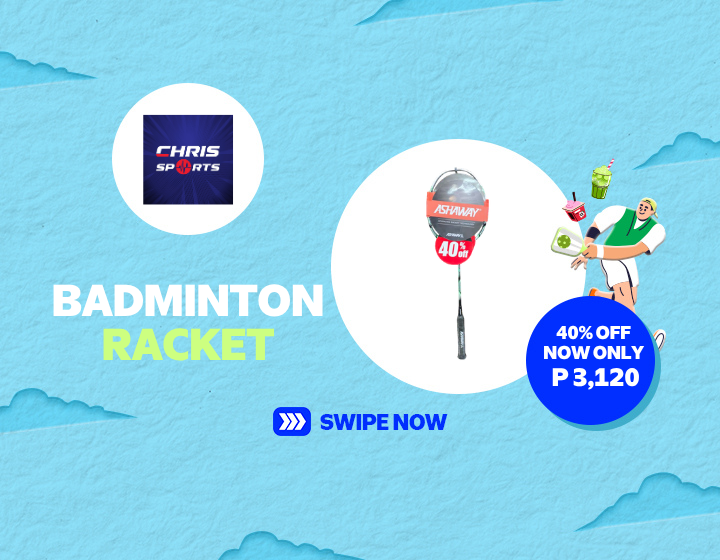 Chris Sports badminton Racket at 40% off for only P 3,120