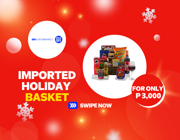 SM Supermarket Imported Holiday Basket for only P 3,000