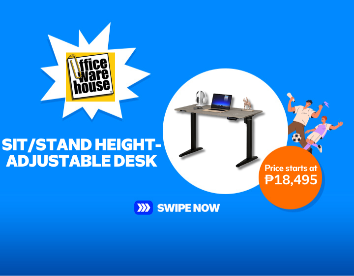 HOT! Sit/Stand Height-Adjustable Desk
