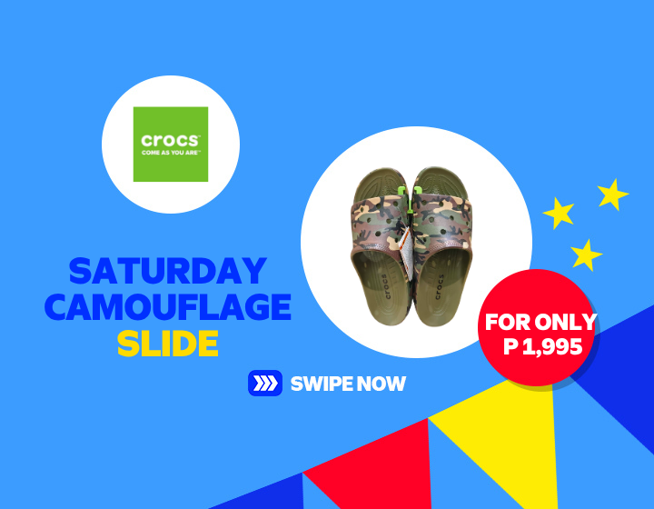 Crocs saturday camouflage slide for only P 1995