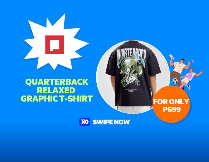 SMZA Penshoppe Quarterback Relaxed Graphic T-shirt