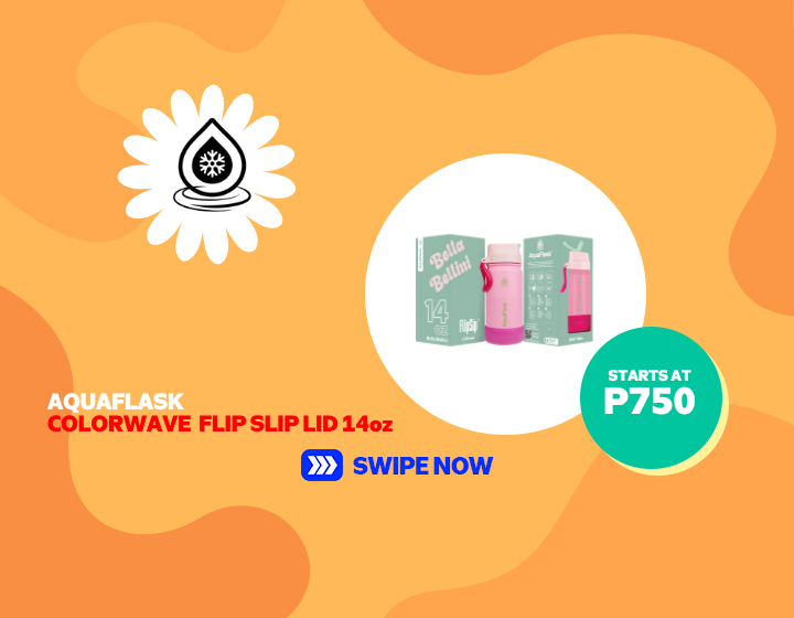 AQUAFLASK COLORWAVE  FLIP SLIP LID 14oz