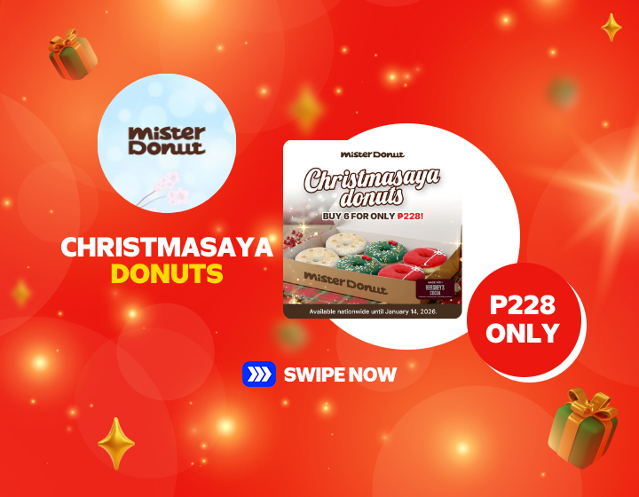 6 Christmasaya Donuts for P228 Only on Mister Donuts