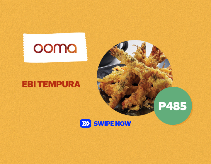 Enjoy this Ebi Tempura from Ooma