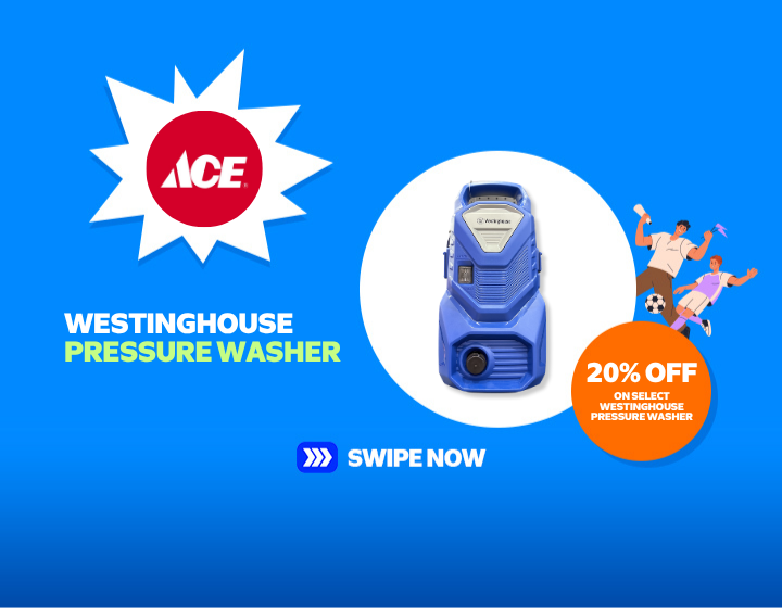 20% OFF ON SELECT WESTINGHOUSE PRESSURE WASHER