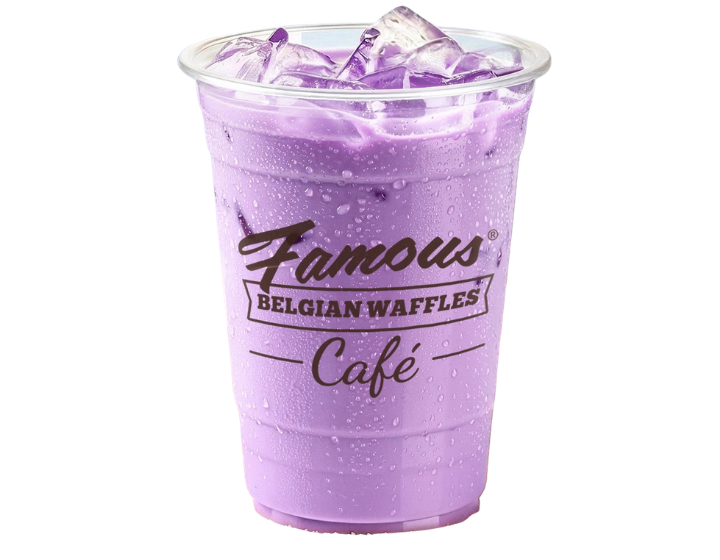Famous Belgian Waffles | Ube Coconut Latte