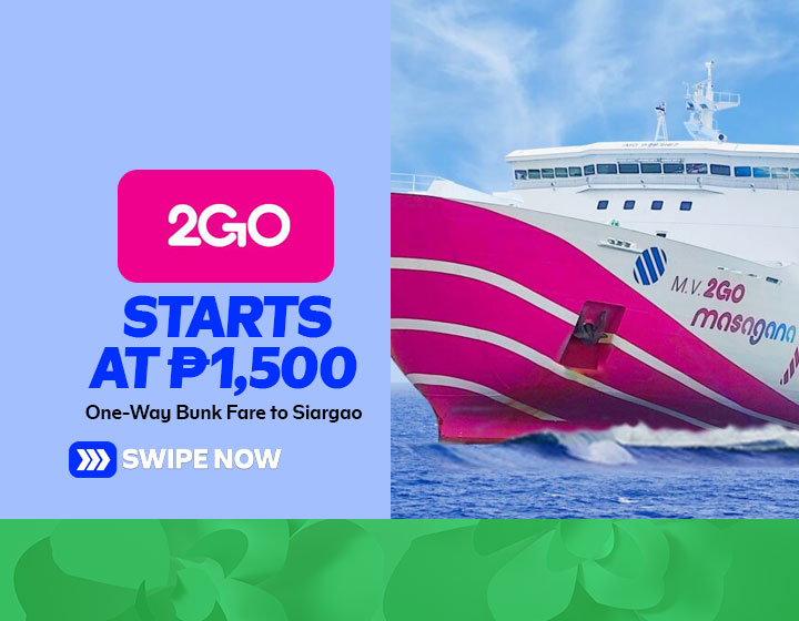 One-Way Bunk Fare to Siargao starts at P1,500 