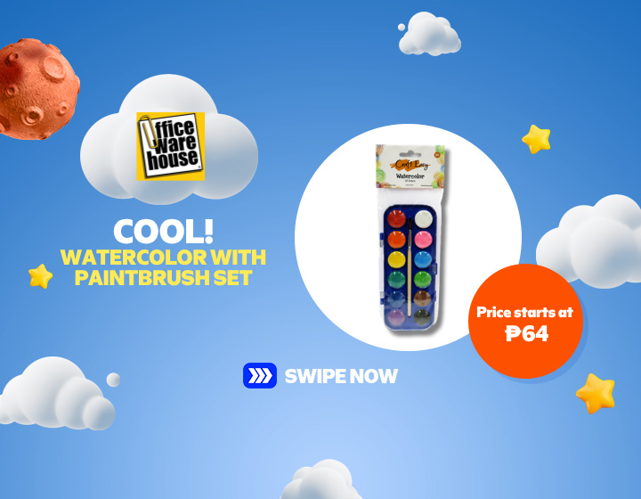 COOL! Watercolor with Paintbrush Set