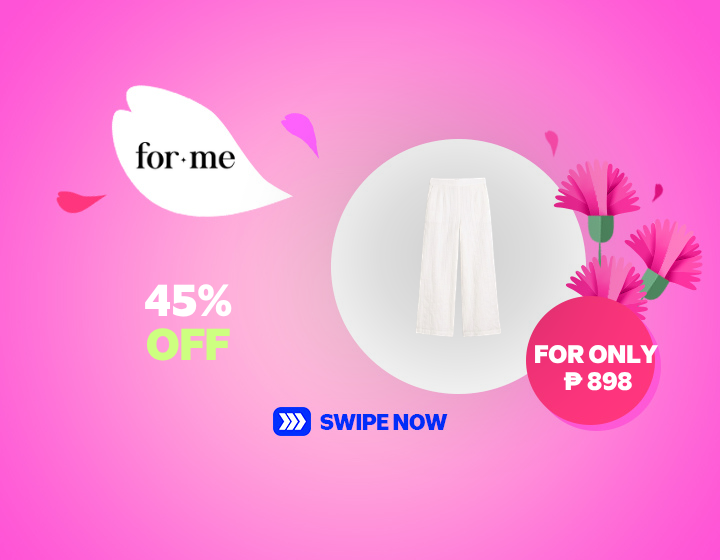45% Off - Forme Textured Dobby Trousers now ₱ 898