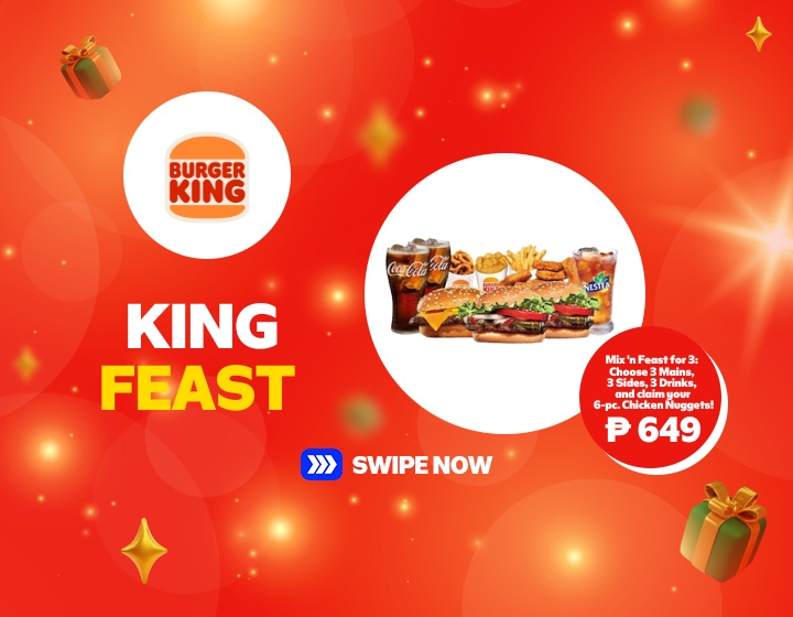 SMMR | BURGER KING | KING FEAST - MIX N' FEAST FOR 3 FOR P649