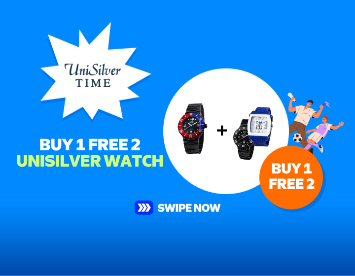 SMMR | UNISILVER TIME| BUY 1 FREE 2 UNISILVER WATCH