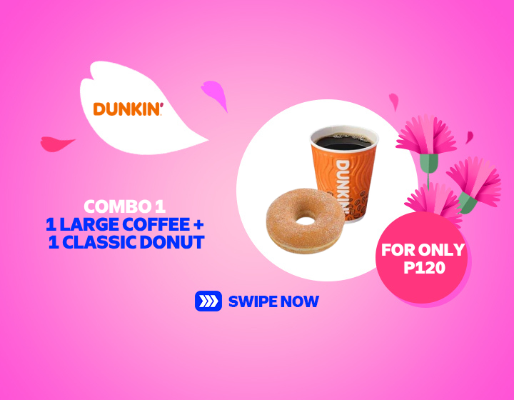 COMBO 1  1 LARGE COFFEE + 1 CLASSIC DONUT