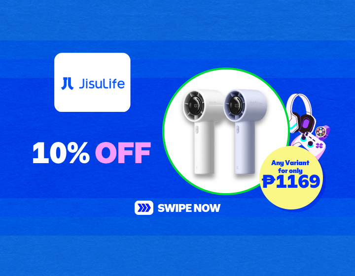 JISULIFE HANDHELD FAN LIFE10 S 5000MAH FOR ONLY ₱1169